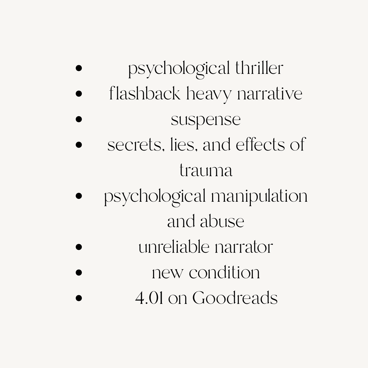 Blind Date with a Book - Mystery / Thriller / Horror Strawflower Creations